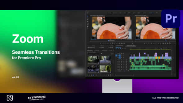 Zoom Seamless Transitions Vol 08 For Premiere Pro - VideoHive 48688825