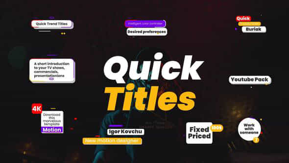 Quick Trendy Titles - VideoHive 24791350