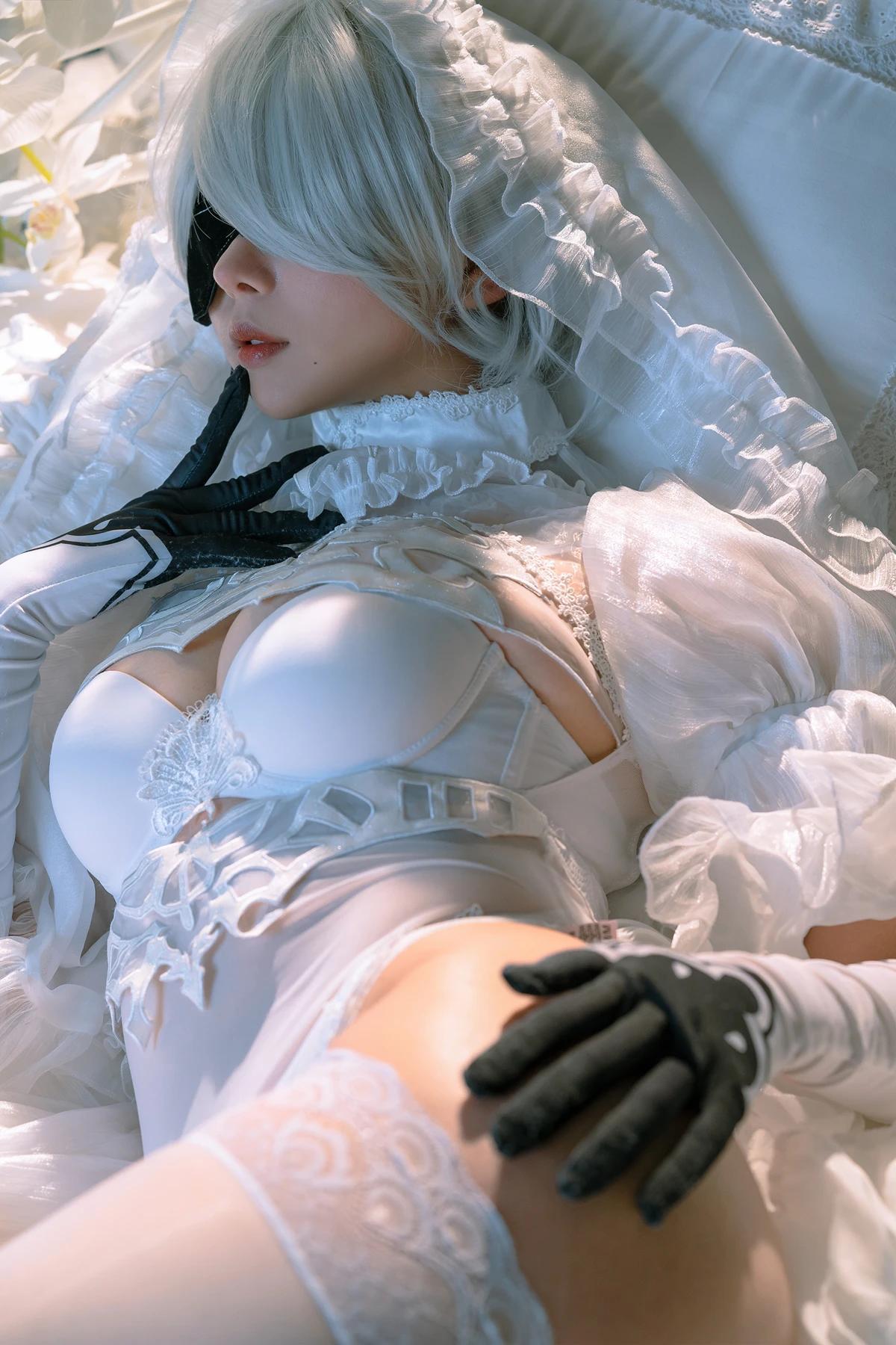 Cosplay 云溪溪Yunx1x1 & 奶桃 – 2B本 YoRHa No.2 Type B 上 Set.02(10)