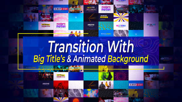 Transitions With Background - VideoHive 37268931