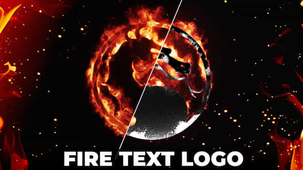 Fire Text Logo Creator - VideoHive 52284744