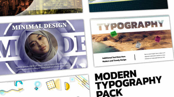 Modern Typography Pack - VideoHive 41455613