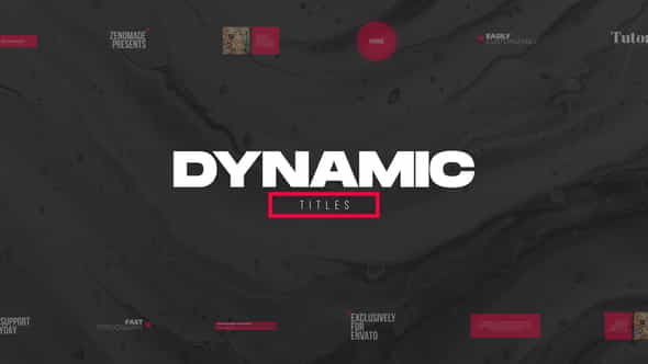 Dynamic Titles Pack - VideoHive 31765502