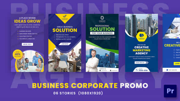 Business Solution Stories - VideoHive 36359336