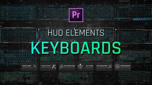 HUD Elements Keyboards - VideoHive 45916651