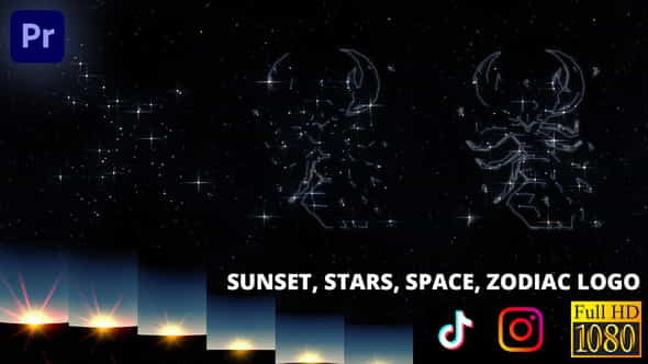 Dream Constellation - Space Logo - VideoHive 36748775