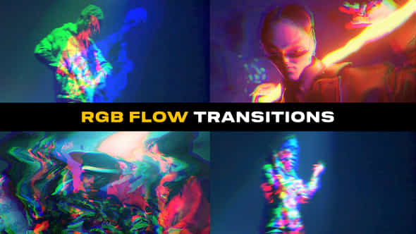 Rgb Flow Transitions Premiere Pro - VideoHive 49001055