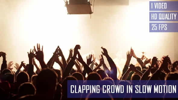 Clapping Concert Crowd In Slow - VideoHive 6695990