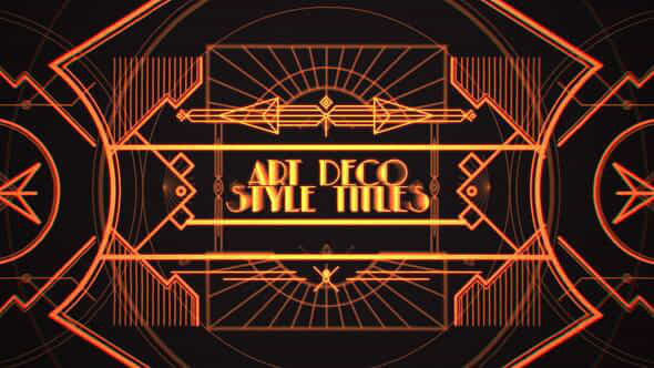 Art Deco Style Titles - VideoHive 51519507