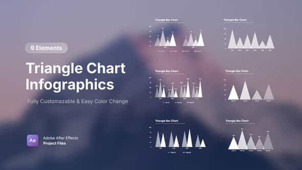 Triangle Chart Infographics - VideoHive 57701820