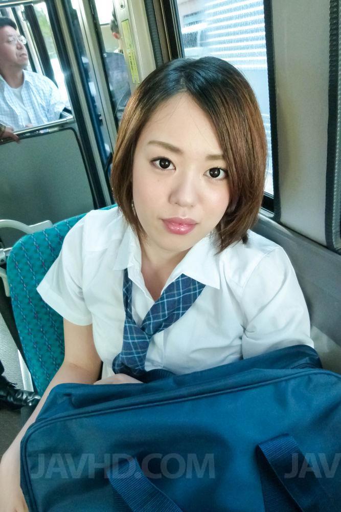 Japanese coed Yuna Satsuki gets gangbanged while taking public transport(1)