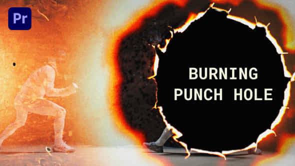 Burning Punch Hole Transitions Premiere Pro - VideoHive 50224195