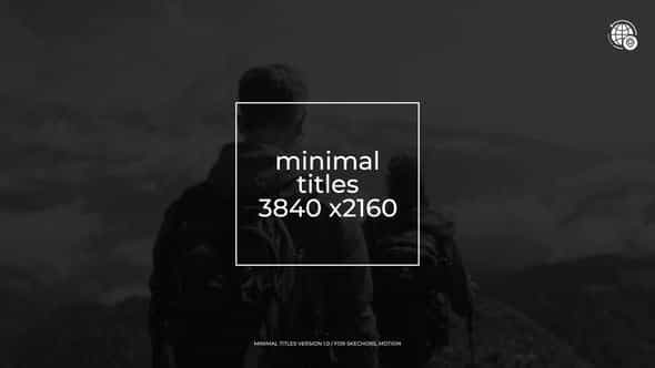 Minimal Titles - VideoHive 44682515