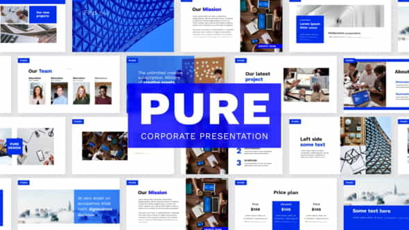 Pure | Corporate Presentation Slides - VideoHive 31935430