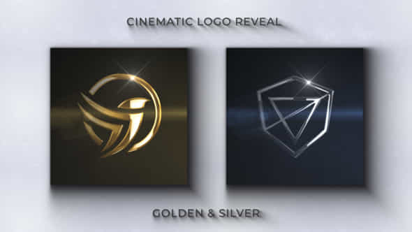 Cinematic Golden Silver Logo Reveal - VideoHive 40531022