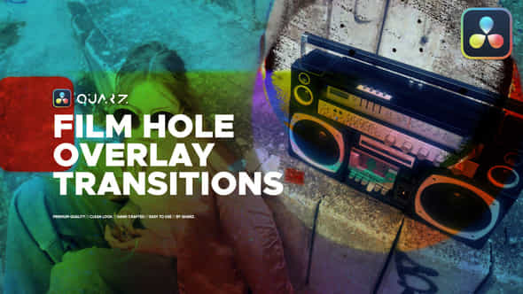 Film Hole Overlay Transitions For Davinci Resolve - VideoHive 51634363