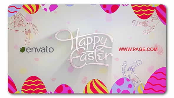 Happy Easter Logo Reveal - VideoHive 19714652