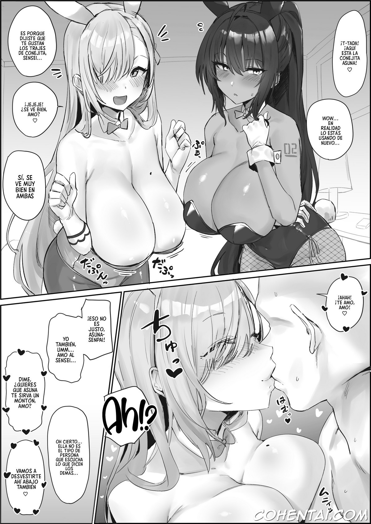 Asuna to Karin ni Shiboritoraretai… (Blue Archive) xxx comics manga porno doujin hentai español sexo 