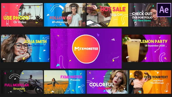 Colorful Slideshow | After Effects - VideoHive 28828314