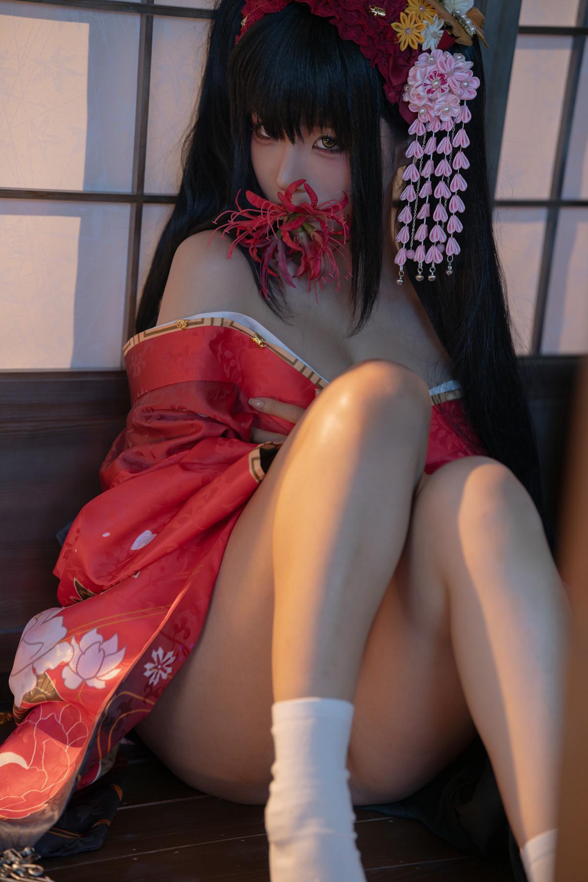 Cosplay 蠢沫沫Chunmomo 狂三和服 Kurumi Set.01(24)