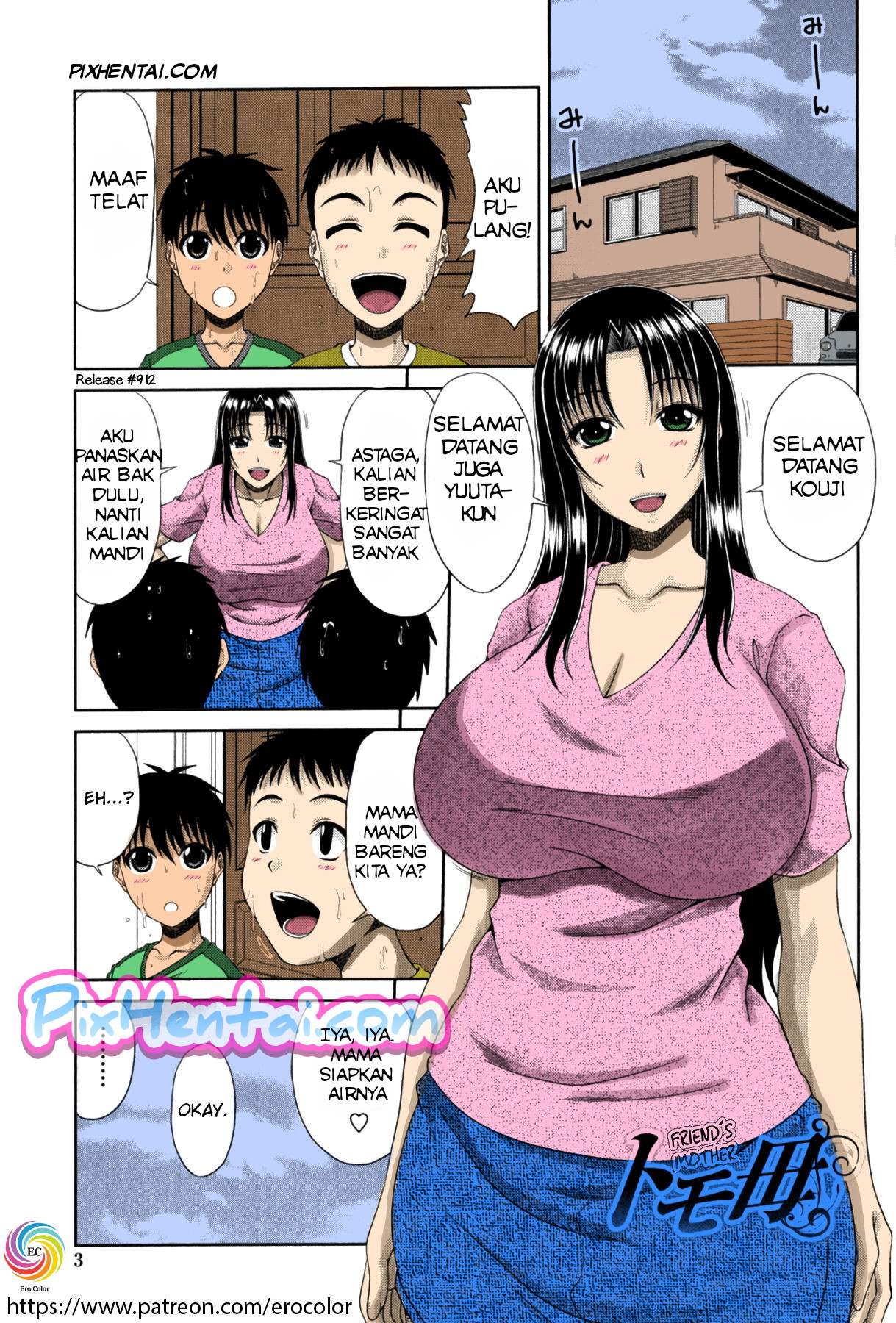 Komik Hentai Mandi dengan Ibunya Teman yang Bohai Manga Sex Porn Doujin XXX Bokep 02