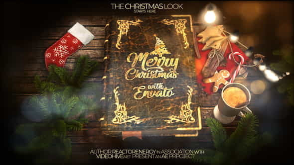 Christmas Pop Up Book - VideoHive 22956981