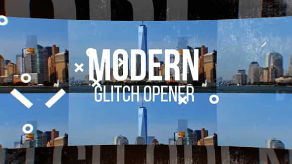 Modern Glitch Opener - VideoHive 13098234