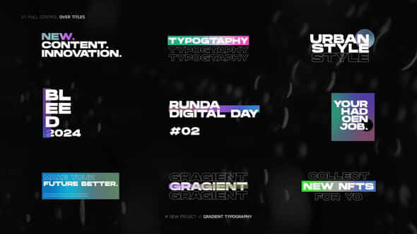 Gradient Typography Ae - VideoHive 52747081