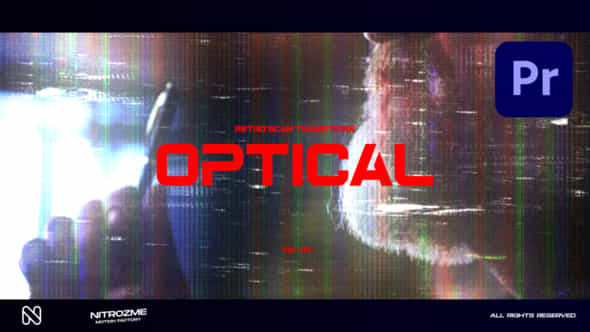 Retro Scanlines Optic Transitions Vol 03 For Premiere Pro - VideoHive 50606685