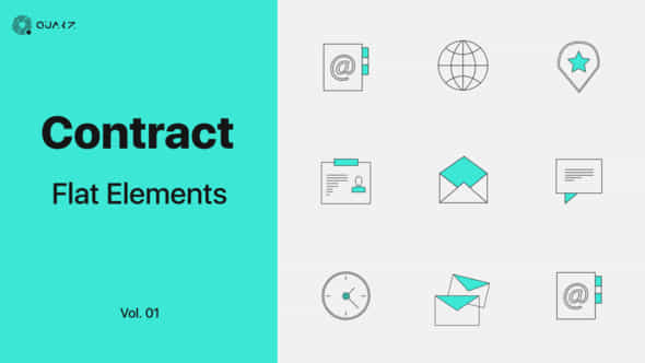 Contract Icons - VideoHive 45886388