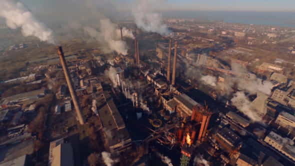 Factory Smoke(Stock Footage) - VideoHive 9625141