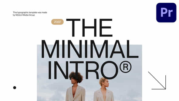 Minimal Typography Intro - VideoHive 36767832