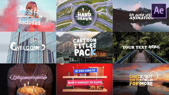 Cartoon Titles Pack | After - VideoHive 23607616