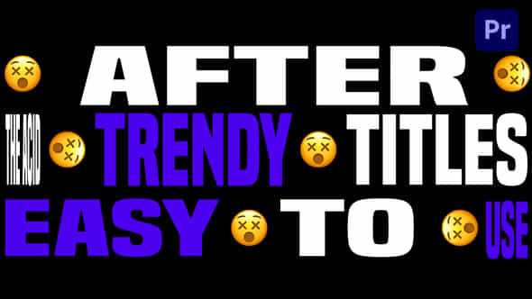 Stretching Titles For Premiere Pro - VideoHive 55047374