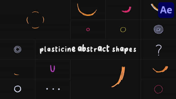 Plasticine Abstract Shapes After Effects - VideoHive 54445755