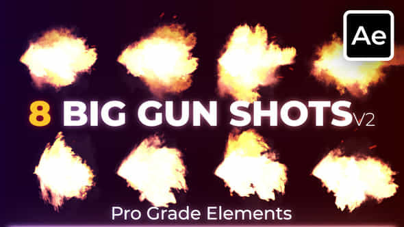 Big Gun Shots - VideoHive 45500067