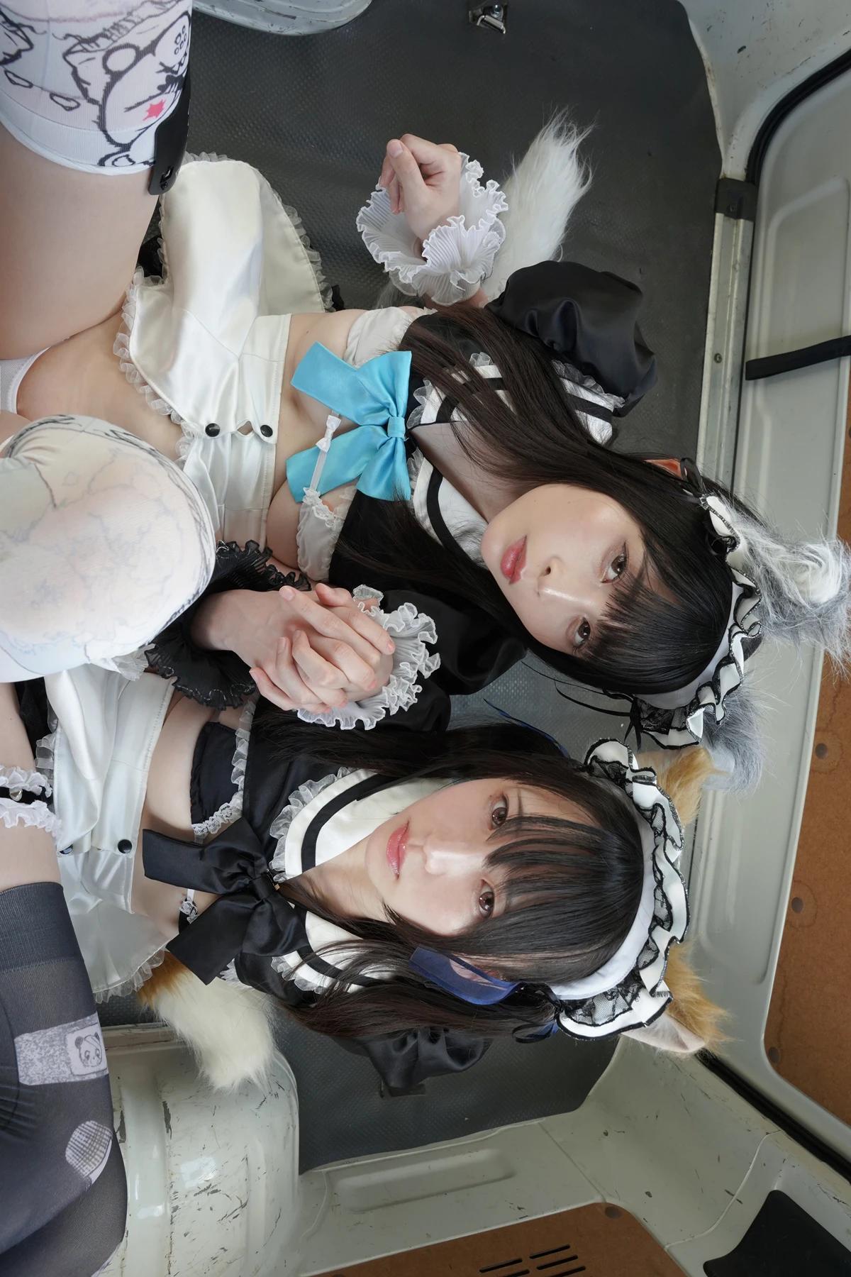 Sui Utatane うたたね翠, Mizuna Shione 水那しおね, 写真集 「野生のメイドがあらわれた！」 Set.04(37)