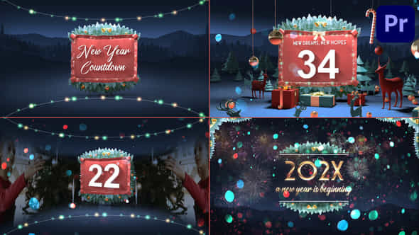 New Year Countdown For Premiere Pro - VideoHive 49881740