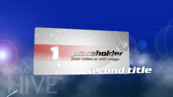 Titles fly through clouds - VideoHive 24899