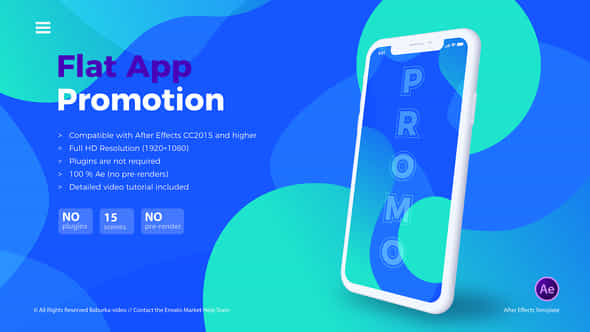 Flat App Promo - VideoHive 23059921