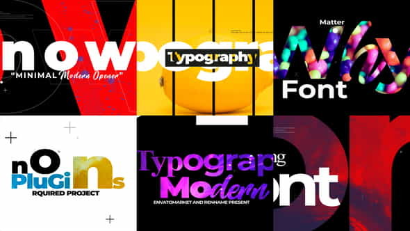 Minimal Typograpy Opener - VideoHive 23633981