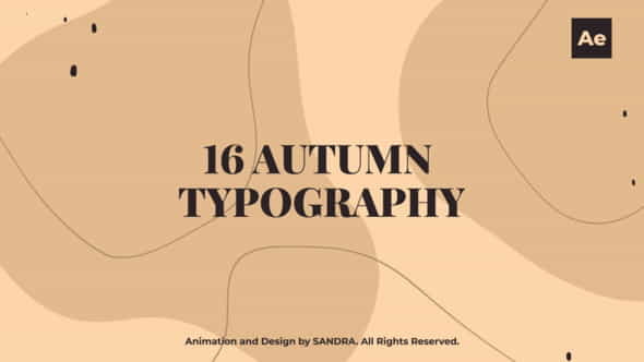 Autumn Typography - VideoHive 34525489