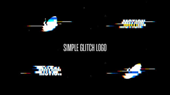 Simple Glitch Logo - VideoHive 40378607