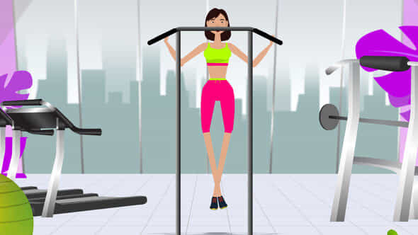 Pull ups Exercise - VideoHive 39219474