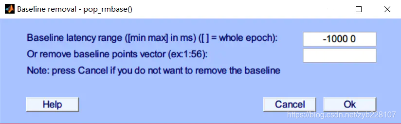 baseline correction