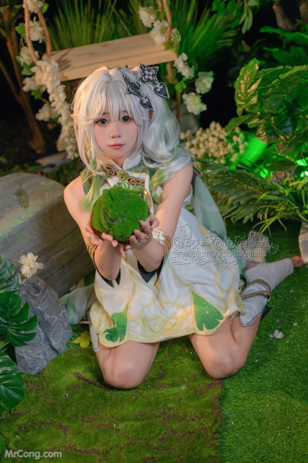 Coser@黏黏团子兔: 万年萝莉纳西妲 (40 photos)(7)