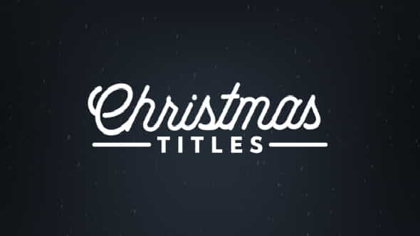 Christmas Titles - VideoHive 21020949