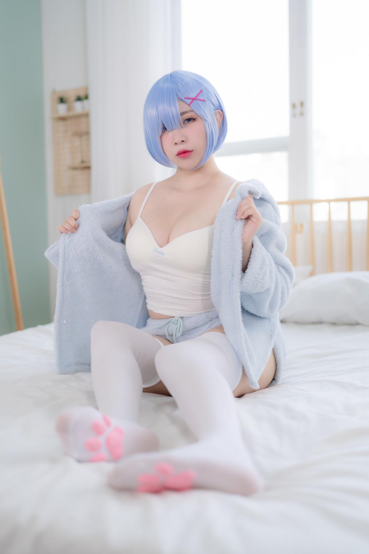 Cosplay Yuna 유나 Remレム ReZero(7)