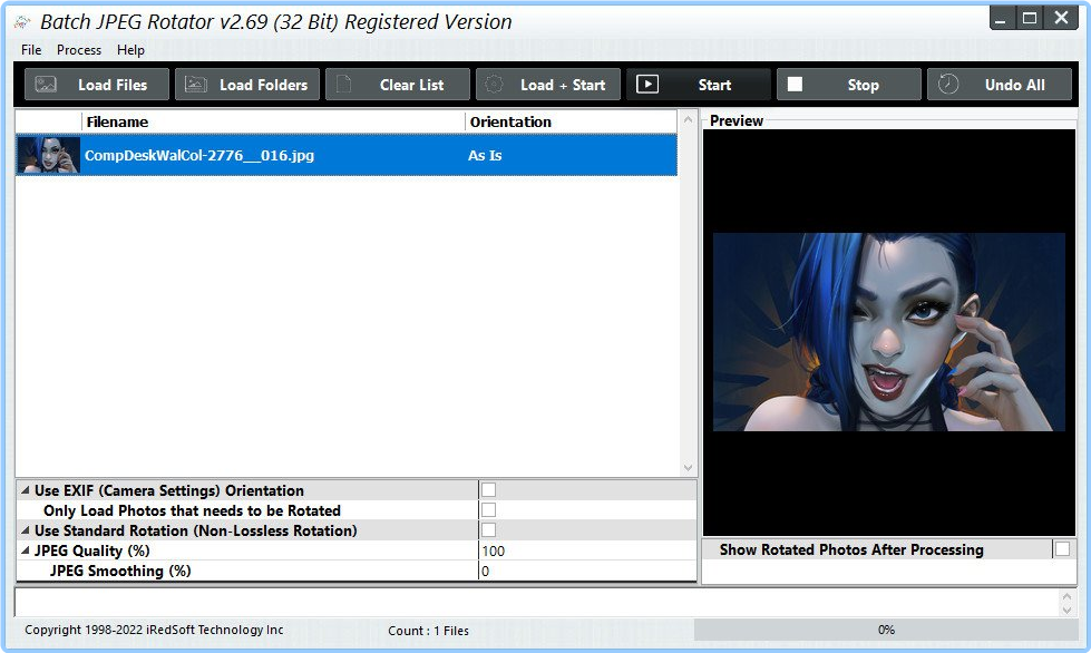 IRedSoft Batch JPEG Rotator 2.83 QyV1CX4Y_o