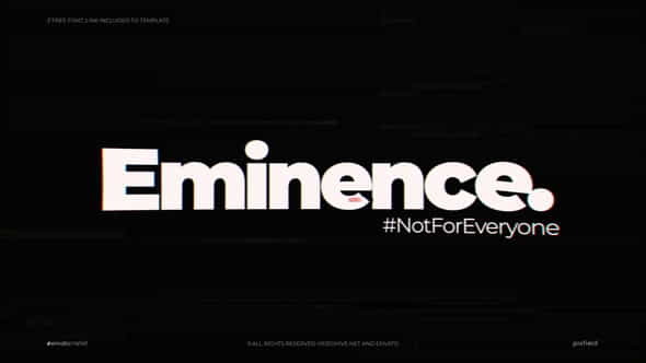 Eminence | Glitch Logo - VideoHive 24990819